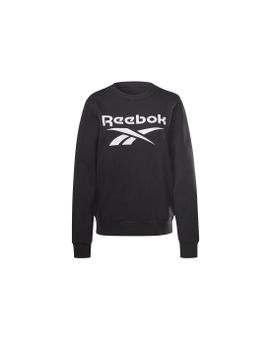 Sudadera sin capucha Reebok identity Logo Fleece W Black