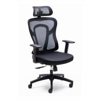 euromof cali silla de oficina ergonomica con cabezal de malla negra