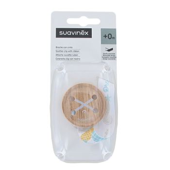 Suavinex broche con cinta Button