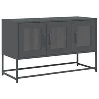 mueble de tv acero laminado en frio antracita 1005x39x605 cm vidaxl