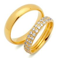 anillos de boda anillos para parejas acero inoxidable