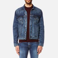 polo ralph lauren mens icon denim trucker jacket - trenton blue - s
