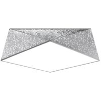 lampara de techo plata cloruro de polivinilo alt 15 cm