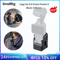 carcasa smallrig para dji osmo pocket 4 edicion basica con orificios de fijacion de 14-20 soporte de zapata fria e interfaces magneticas de liberacion rapida