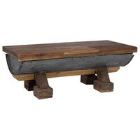 mesa de cafe  mesa de centro natural 90 x 50 x 35 cm madera