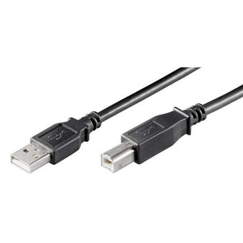 Goobay Cable Impresora USB 2.0 Tipo A/B Macho/Macho 25cm Negro