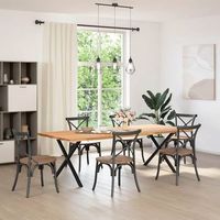 patas para mesa comedor forma x 2 uds  patas para mesa acero negro 90x72-73 cm
