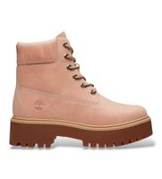 timberland para mujer tb0a5thxa8m1 botas de piel stone street rosa 37 plano cordones casual