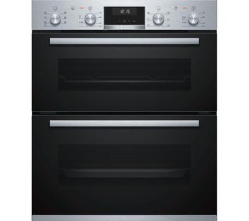 BOSCH Serie 6 NBA5350S0B Built-under Double Oven - Stainless Steel, Stainless Steel