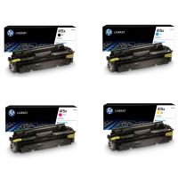 original multipack hp colour laserjet pro m454dw printer toner cartridges 4 pack -w2031x