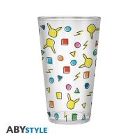 vaso abystyle pokemon pikachu 400 ml vidrio multicolor