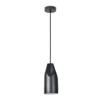 lampara colgante riley negro-blanco