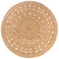 alfombra redonda de yute trenzado 210 cm vidaxl
