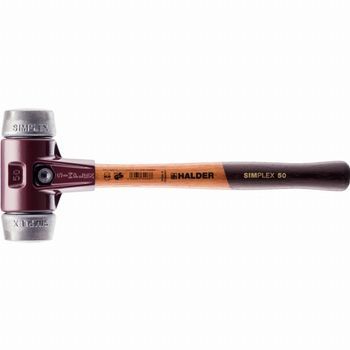 Halder Simplex Maza Metal Blando Con Carcasa De Hierro Maleable Y Mango De Madera - D=40 Mm - 3009.040