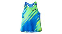 camiseta de tirantes brooks elite azul verde para mujer