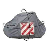 funda protectora para bicicletas optima 190 x 300 cm gris