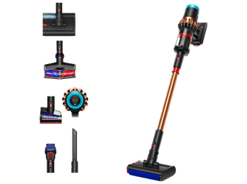 Aspirador escoba - Dyson V16 Piston Animal Submarine™, Friegasuelos, 3en1, Potencia succión 315 AW, Autonomía 70 min, Black/Cooper