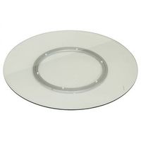 plataforma giratoria movil d70cm de cristal templado - hesperide