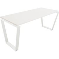 mesa marco piramide invertida 140x60 cm blanco