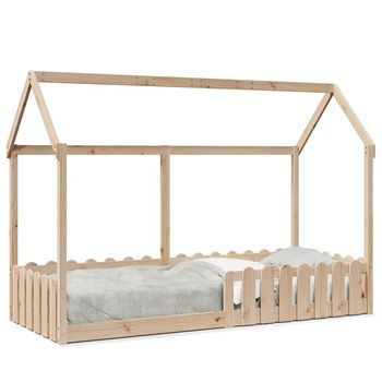 Cama Con Forma De Casa De Niños Madera Maciza De Pino 80x200 Cm Vidaxl