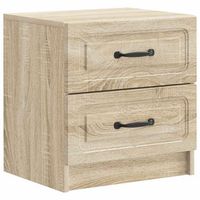 armario de noche roble sonoma 43 x 345 x 445 cm vidaxl