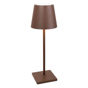 Lámpara de mesa led corten regulable zafferano