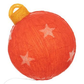 Bola De Navidad Solar Acrílica 60 Led H.38cm