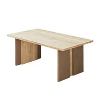 mesa baja de madera ravello - 90 x 50 x 40 cm - beige