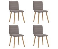 vidaxl sillas de comedor 4 unidades tela taupe