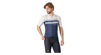 Maillot de manga corta simbolo hombre azul blanco