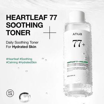 Anua Cosmética Facial Heartleaf 77 Soothing Toner Tónico Facial Calmante