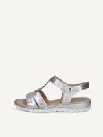 caprice heeled sandal metallic made of leather without heel size 39