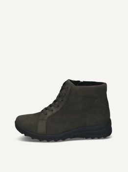 CAPRICE Bootie, khaki, made of Leather without heel, Size 38.5