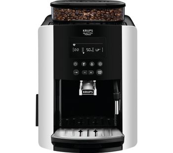 KRUPS Arabica Digital EA817840 Bean to Cup Coffee Machine - Silver, Silver