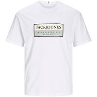 jack  jones camiseta 12262492 jorfrederiksberg box tee ss cn sn bright white para hombre