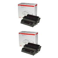 original multipack oki b6200 printer toner cartridges 2 pack -9004079