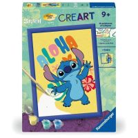 kit de pintura por numeros ravensburger creart kids stitch 18x24 cm