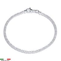 pulsera bizantina de plata 925 25mm