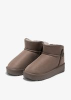botas repelente al agua - nordic low basic taupe - marron