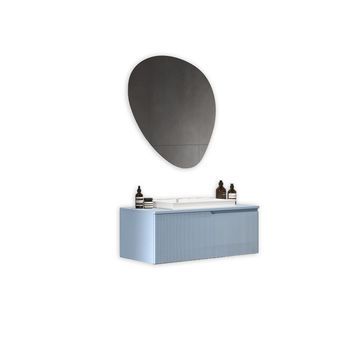 Composición Baño 3 Piezas Venere Cielo Azul Tiffany En Mdf