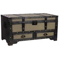 baul de madera marron 90x45x455h cm