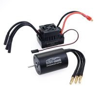 surpass hobby 3650 motor de coche rc sin escobillas 4 polos a prueba de agua con eje de 3175r mm  esc de 60a para mode