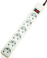 gembird regleta  6 enchufes protector contra sobretensiones 10 pies