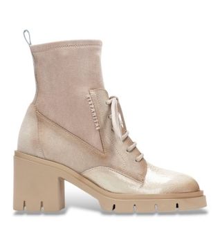 Hispanitas para mujer. HI254281 Botines de Piel Zurich beige crema (38), 5 a 8cm, Cordones, Cremallera, Casual