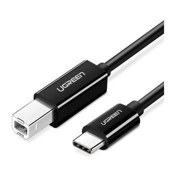 Cable Ugreen US241 USB Tipo C a USB Tipo B 2m Negro, alta velocidad y flexibilidad