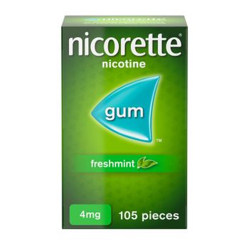 Nicorette Freshmint Gum 4mg - 105 Pieces - 10 Pack