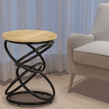 Mesa Auxiliar | Mesita Auxiliar | Mesa De Café De Madera Maciza De Mango 40x50 Cm
