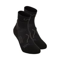 uyn super fast calcetines para correr pack de 2 hombres-negroantracita