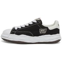 maison mihara yasuhiro zapatillas blakey og sole canvas low black white para hombre