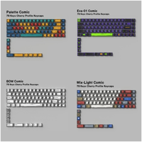 teclas de comic eva 01 bow cherry profile pbt dye-sub 78151 teclas para teclado mecanico para jugar 6161636468 interruptores mx